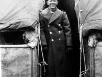 Private Nishio at Camp McCoy, Wisconsin. Inscription: Pfc. Nishio