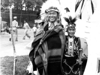 100th Battalion Soldier dressed up as a Wisconsin Dells Indian, Wisconsin (Courtesy of Alvin Tsukayama)