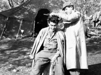 Soldier haircut at Camp McCoy, Wisconsin (Courtesy of Alvin Tsukayama)