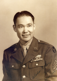 Gary Uchida (HQ Co., 100th Inf. Bn.) [Courtesy of Janice Uchida Sakoda]