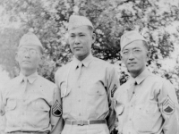 Larry Mizuno, Gary, Eugene Kawakami.  [Courtesy of Janice Uchida Sakoda]