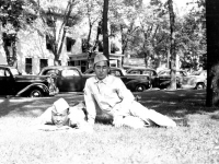 Gary Uchida and a friend at Wisconsin Dells Park. [Courtesy of Janice Uchida Sakoda]