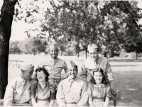 Friends from the 100th during mainland training. [Courtesy of Barbara Hanai]