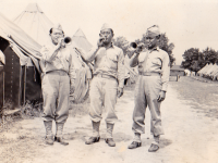 Friends from the 100th during mainland training. [Courtesy of Barbara Hanai]