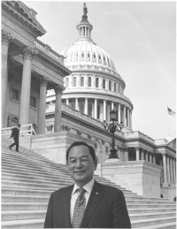 Sparky Matsunaga at the Capitol. [Courtesy of Matt Matsunaga]