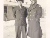 Soko Higa and Richard Yamamoto at Camp McCoy, Wisconsin in November 26, 1942