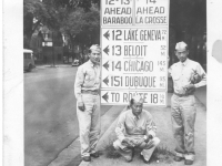 Hide, Ed Mitsukado, Takashi Kitaoka in Madiscon, Wisconsin, July 1942 [Courtesy of Sandy Tomai Erlandson]