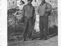 Sam Tomai and a friend in France, December 1944 [Courtesy of Sandy Tomai Erlandson]