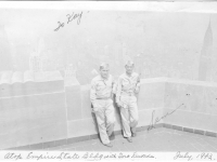 Goro Kuwada and Sam Tomai atop the Empire State Building, July 1943 [Courtesy of Sandy Tomai Erlandson]