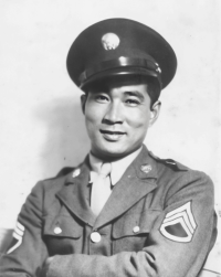 Takeichi Miyashiro (Co. C, 100th Inf. Bn.) [Courtesy of Lorraine Miyashiro]