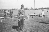 'Coach' Major Lovell, Camp McCoy, Wisconsin, September 1942 [Courtesy of Sandy Tomai Erlandson]